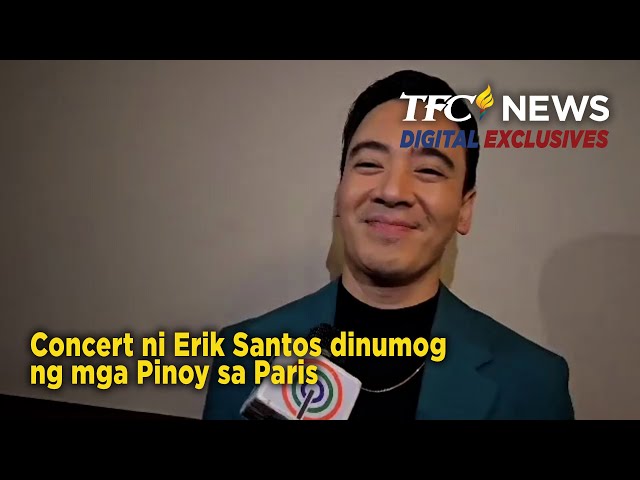 Concert ni Erik Santos dinumog ng mga Pinoy sa Paris | TFC News Digital Exclusives