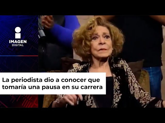 Así fue la última aparición de Cristina Pacheco en la TV