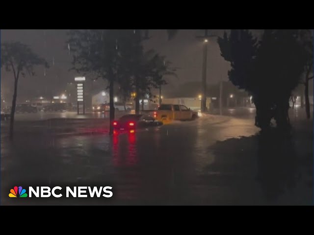 Video shows flooding after heavy rain in Southern California