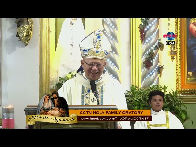 HOMILY Misa de Aguinaldo |  December 22, 2023 - Mass Presider: Cebu Archbishop Jose S.  Palma