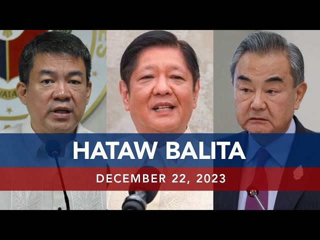 UNTV: HATAW BALITA |  December 22, 2023