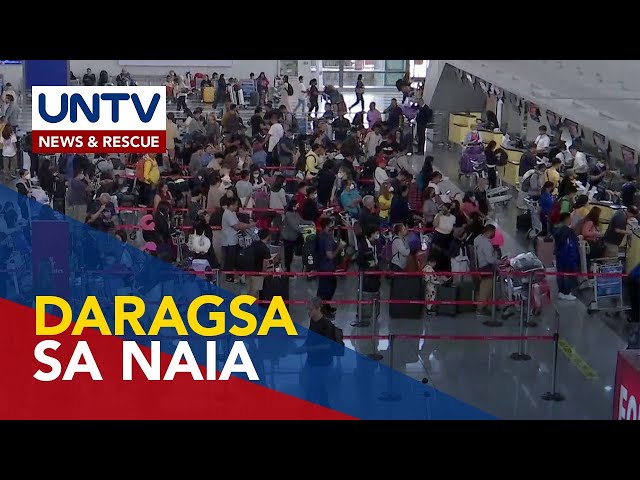 MIAA, inaasahang tataas sa 145,000 ang daragsang pasahero sa NAIA sa Dec. 22-23