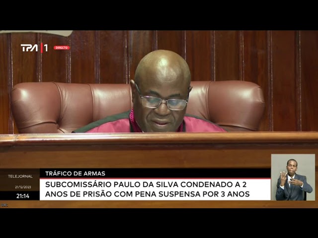 Tráfico de Armas - Subcomissário Paulo da Silva condenado a 2 anos de prisão com pena suspensa...