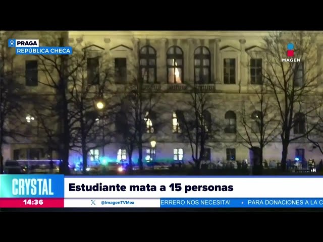 Estudiante de Praga mata a 15 personas en la Facultad de Artes