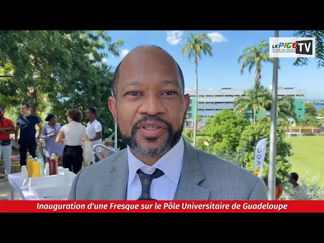 Inauguration d'une fresque sur le Pôle Universitaire de Guadeloupe