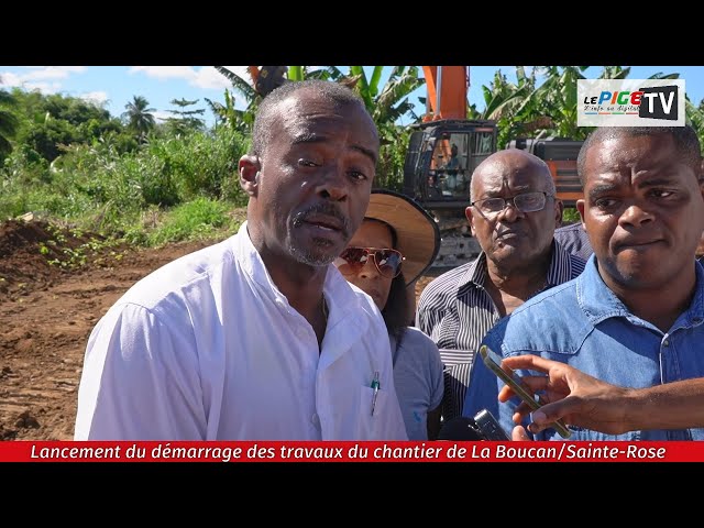 Lancement du démarrage des travaux du chantier de La Boucan/Sainte-Rose