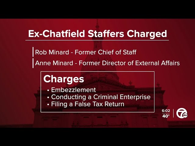 2 former aides to ex-Speaker Chatfield charged with embezzlement, other charges