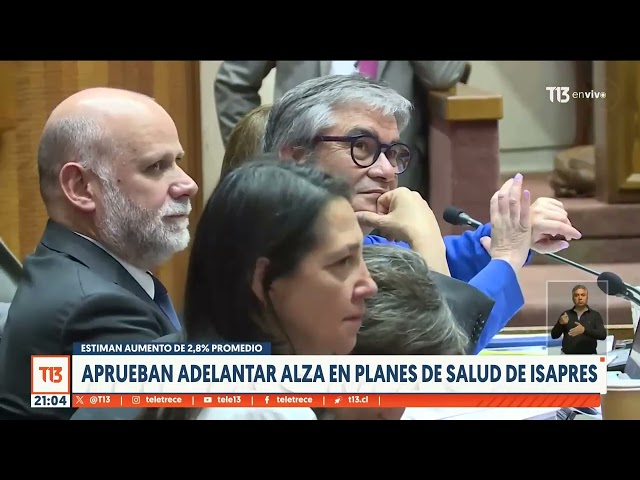 Aprueban adelantar alza de planes de salud de Isapres