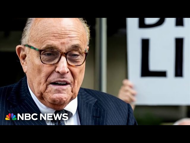 Giuliani declares bankruptcy after losing lawsuit