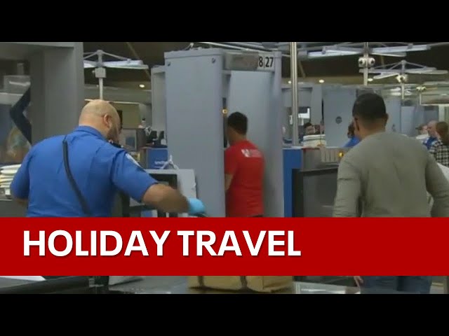 Holiday travel:TSA hoping for smooth operations as travelers pass through for the holidays