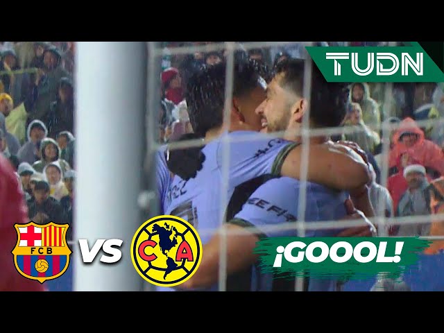 ¡GOL DE HENRY MARTÍN Y YA LO GANA AMÉRICA! | Barcelona 2-3 América | Amistoso Internacional | TUDN