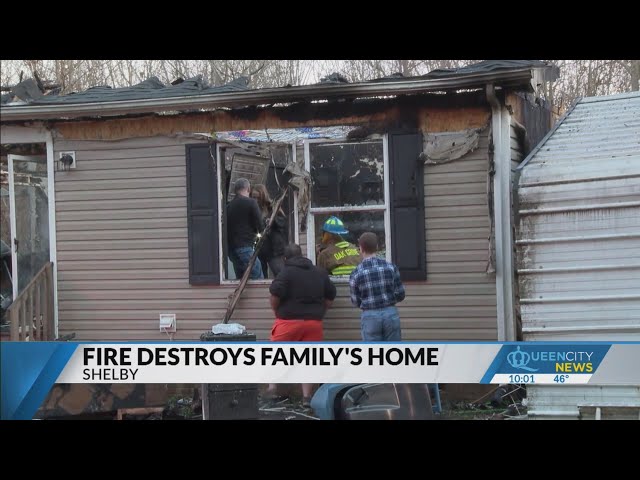 Gaston County policeman grateful for support after home destroyed