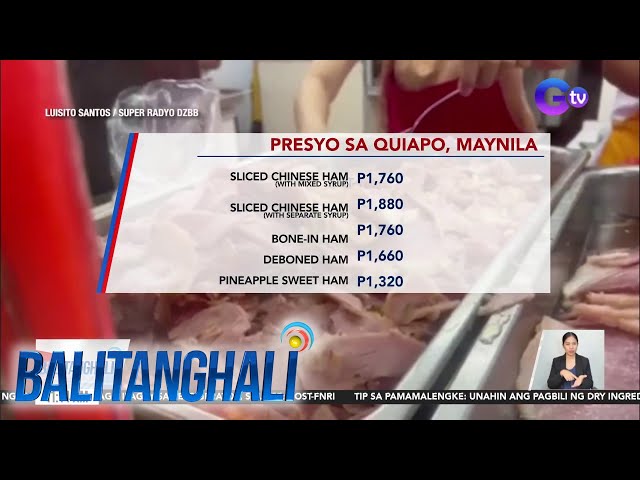 Presyo ng ham sa ilang pamilihan, magkano na ba? | BT