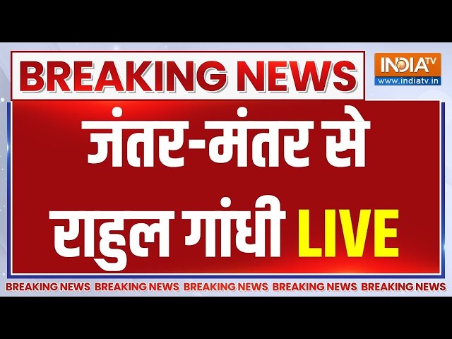 Rahul Gandhi Live : जंतर-मंतर से राहुल गांधी का संबोधन | India Alliance | Congress