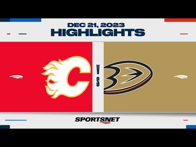 NHL Highlights | Flames vs. Ducks - December 21, 2023