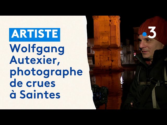 ⁣Wolfgang Autexier, photographe de crues à Saintes