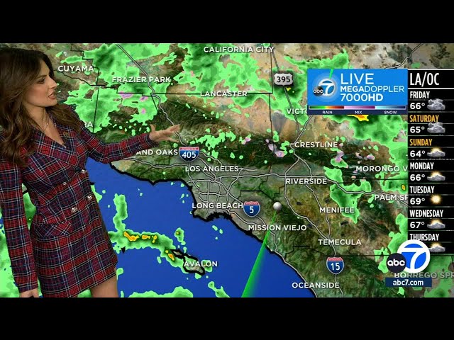 SoCal storm: Here's when to expect heavy rain as storm begins to move out