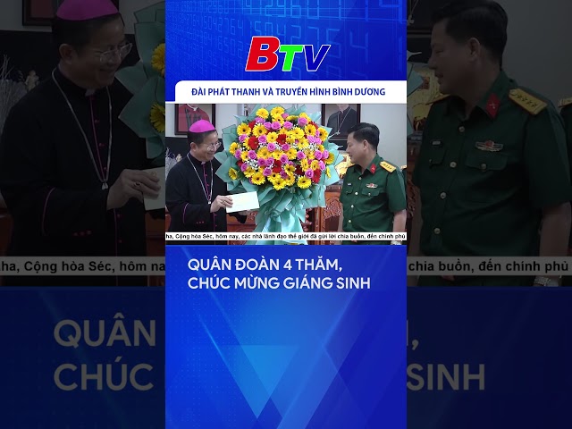 Quân đoàn 4 thăm, chúc mừng Giáng sinh