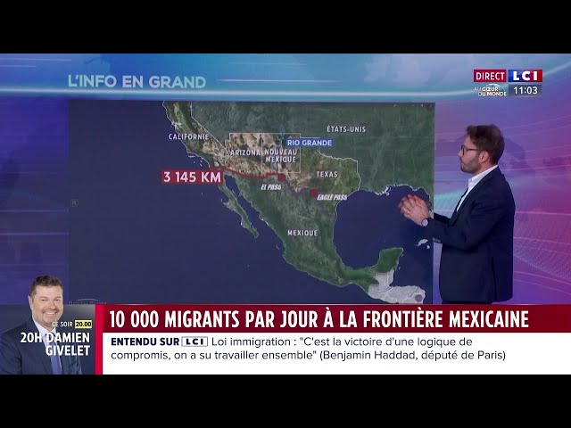 États-Unis : 10 000 migrants par jour à la frontière mexicaine