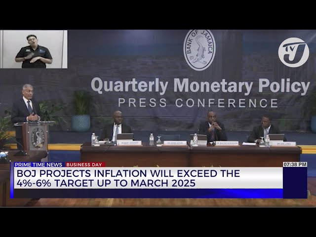 BOJ Projects Inflation will Exceed the 4-6% Target up to March 2025 | TVJ Business Day