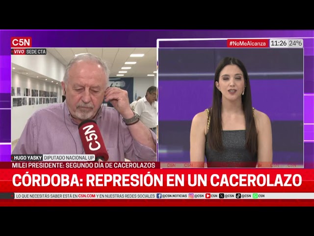 CACEROLAZOS tras los ANUNCIOS de MILEI: HABLA HUGO YASKY, DISPUTADO NACIONAL