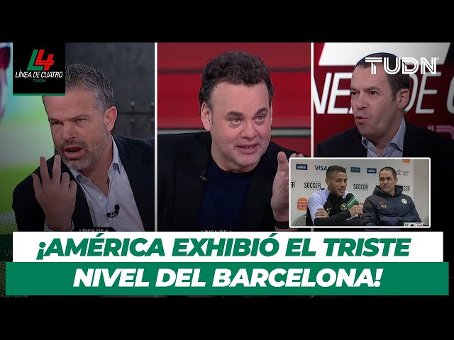 ¡ANÁLISIS y REACCIONES al Barcelona vs América!  Cierre PERFECTO azulcrema | Resumen Línea de 4