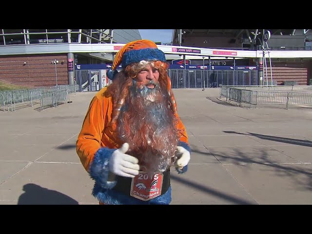 Bronco Claus looks forward to a big win on Christmas Eve