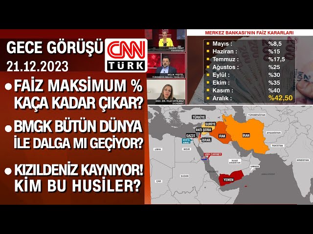 Faiz maksimum yüzde kaça kadar çıkar? | Kızıldeniz kaynıyor! Kim bu Husiler? -Gece Görüşü 21.12.2023