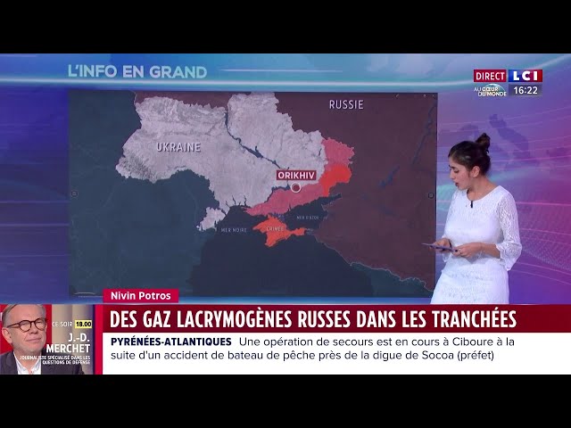 La Russie largue des gaz lacrymogènes sur les lignes de front ukrainiennes dans la zone d'Orikh