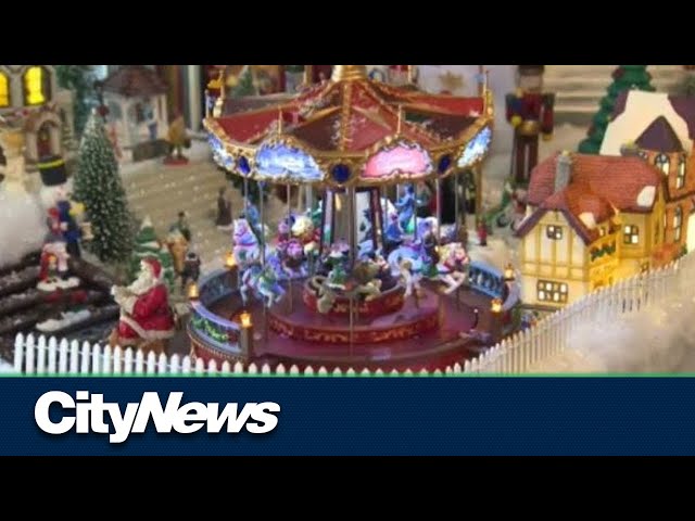 Thousands of pieces make this mini Christmas display absolutely stunning