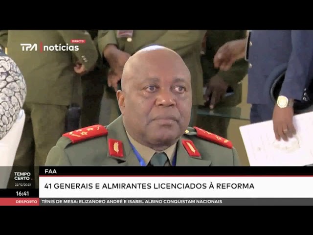 FAA -  41 Generais e Almirante Licenciados à reforma