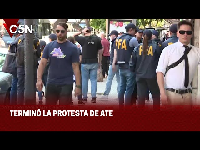 TERMINÓ la PROTESTA de ATE