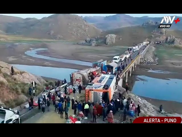 Puno: Accidente de tránsito deja 3 muertos y 40 heridos