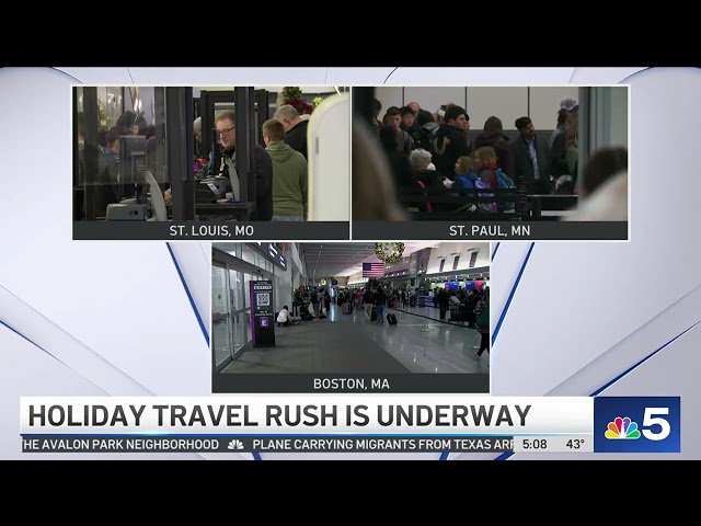 Crowded airports ready for holiday travels