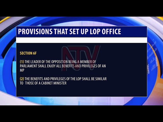 LEADER OF OPPOSITION: What is the office entitled to?