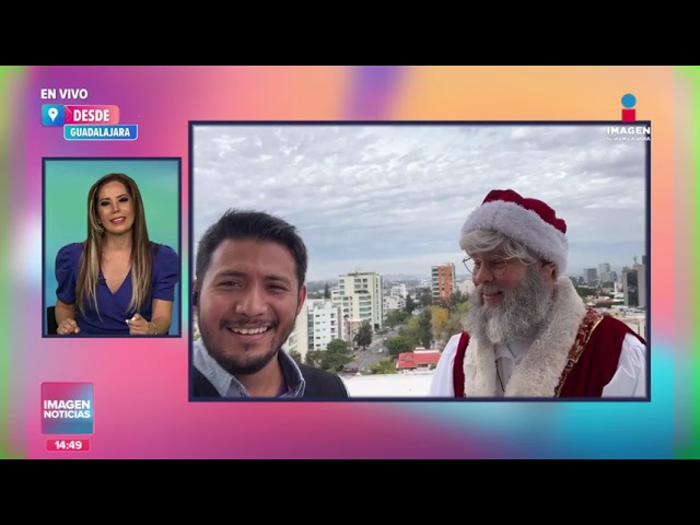 ¡Santa Claus llega a las instalaciones de Imagen Noticias Guadalajara!