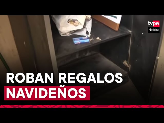 Piura: delincuentes robaron mobiliario y regalos que iban a entregarse a escolares