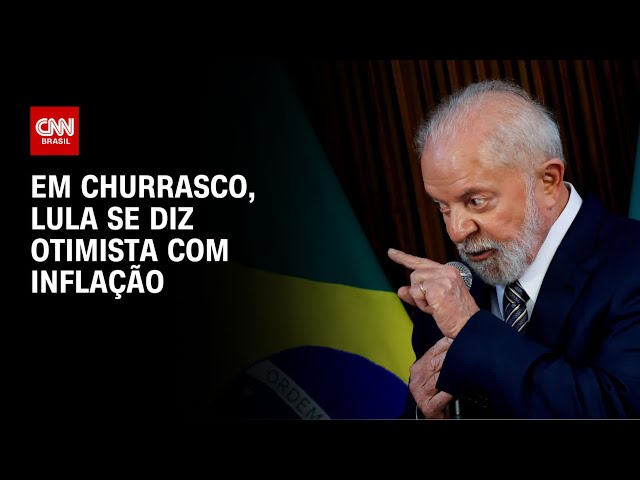 Em churrasco, Lula se diz otimista com inflação | CNN 360º