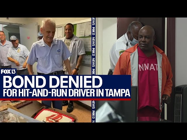 Man charged in Tampa postal worker's hit-and-run death denied bond