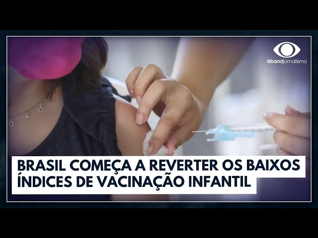 Vacinas infantis registram alta em 2023 | Jornal da Band