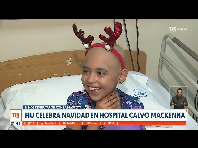 Fiu celebra Navidad en Hospital Calvo Mackenna