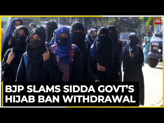 Hijab Ban Controversy: BJP Slams The Hijab Ban Withdrawal In Karnataka By Siddaramaiah Govt