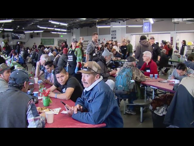 Denver Rescue Mission hosts holiday meal for homeless