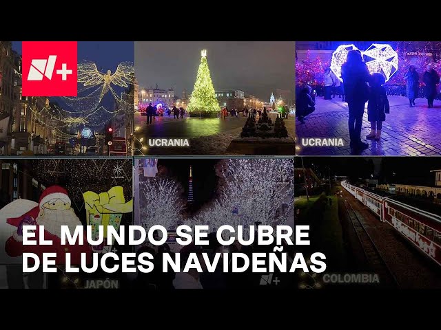 Creaciones con luces navideñas se aprecian en ciudades de todo el mundo - En Punto