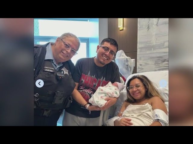 Chicago police officer hailed a hero after helping deliver baby in Albany Park