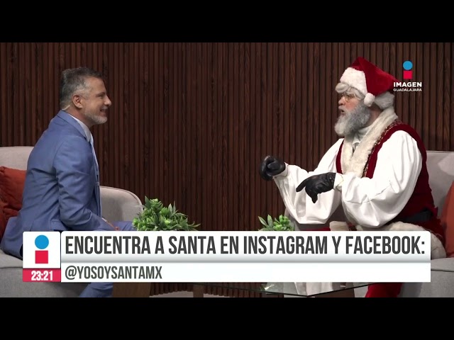 Santa Claus nos visitó en Imagen TV Guadalajara | Imagen Noticias GDL con Rey Suárez