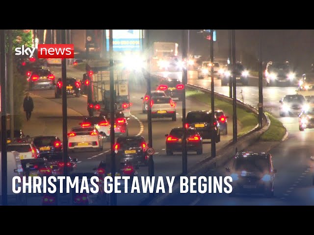 Christmas: Travel chaos expected as estimated 13.5m people set off for holiday