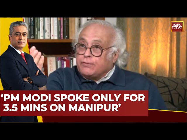 Jairam Ramesh Slams PM Modi For Not Speaking On Manipur, China & Unemployment | Rajdeep Sardesai