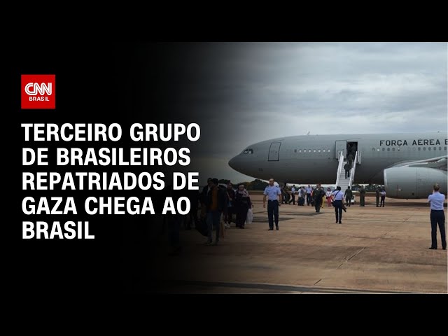 Terceiro grupo de brasileiros repatriados de Gaza chega ao Brasil | AGORA CNN