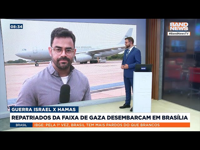 Terceiro grupo de repatriados vindos de Gaza chega ao Brasil